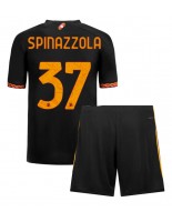 AS Roma Leonardo Spinazzola #37 Alternativní dres pro děti 2023-24 Krátký Rukáv (+ trenýrky)